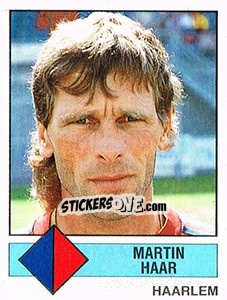Sticker Martin Haar - Voetbal 1986-1987 - Panini