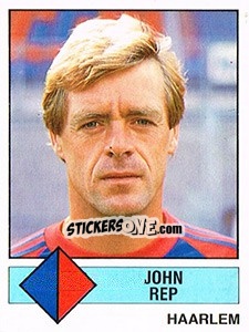 Sticker John Rep - Voetbal 1986-1987 - Panini