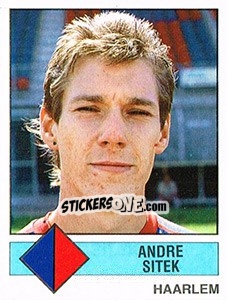 Sticker Andre Sitek - Voetbal 1986-1987 - Panini
