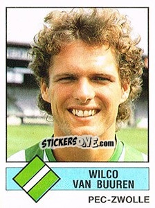 Sticker Wilco van Buuren - Voetbal 1986-1987 n. 195 - Panini