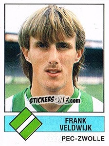 Sticker Frank Veldwijk - Voetbal 1986-1987 - Panini