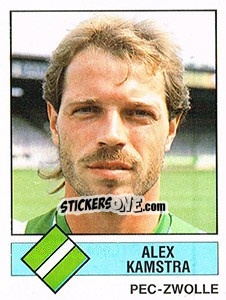 Sticker Alex Kamstra - Voetbal 1986-1987 - Panini