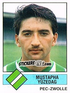 Sticker Mustapha Yüzedag - Voetbal 1986-1987 - Panini