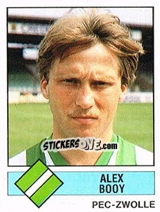 Sticker Alex Booy - Voetbal 1986-1987 - Panini