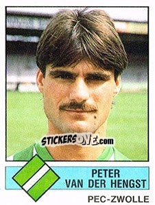 Sticker Peter van der Hengst - Voetbal 1986-1987 - Panini