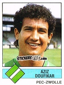 Sticker Aziz Doufikar - Voetbal 1986-1987 n. 206 - Panini