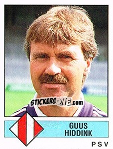 Sticker Guus Hiddink - Voetbal 1986-1987 - Panini