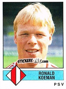 Sticker Ronald Koeman - Voetbal 1986-1987 - Panini