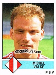Sticker Michel Valke - Voetbal 1986-1987 - Panini