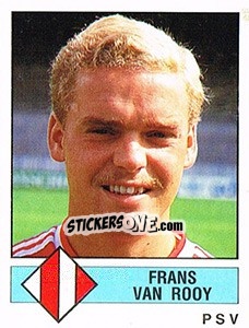 Sticker Frans van Rooy - Voetbal 1986-1987 - Panini