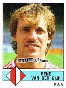 Sticker Rene van der Gijp - Voetbal 1986-1987 - Panini
