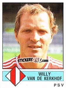 Sticker Willy van de Kerkhof - Voetbal 1986-1987 - Panini