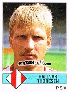 Sticker Hallvar Thoresen - Voetbal 1986-1987 - Panini