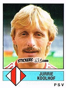 Figurina Jurrie Koolhof - Voetbal 1986-1987 - Panini