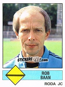 Cromo Rob Baan - Voetbal 1986-1987 - Panini