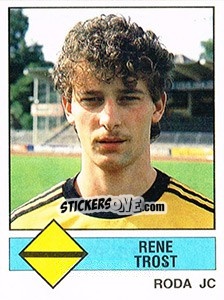Sticker Rene Trost - Voetbal 1986-1987 - Panini