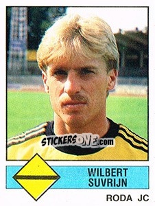 Sticker Wilbert Suvrijn - Voetbal 1986-1987 - Panini
