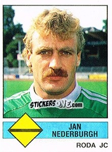 Sticker Jan Nederburgh - Voetbal 1986-1987 - Panini