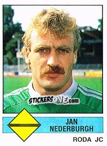 Figurina Jan Nederburgh - Voetbal 1986-1987 - Panini