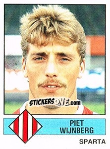 Sticker Piet Wijnberg - Voetbal 1986-1987 - Panini