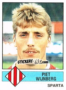 Figurina Piet Wijnberg - Voetbal 1986-1987 - Panini