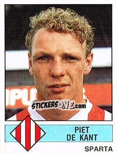 Sticker Piet de Kant - Voetbal 1986-1987 - Panini