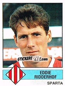 Cromo Eddie Ridderhof - Voetbal 1986-1987 - Panini