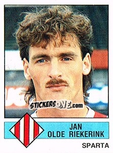 Sticker Jan Olde Riekerink - Voetbal 1986-1987 - Panini