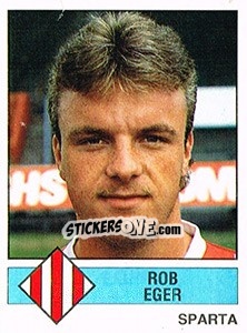 Cromo Rob Eger - Voetbal 1986-1987 - Panini