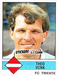 Sticker Theo Vonk - Voetbal 1986-1987 - Panini