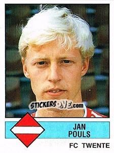 Sticker Jan Pouls - Voetbal 1986-1987 - Panini