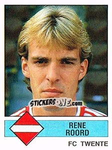Sticker Rene Roord - Voetbal 1986-1987 - Panini