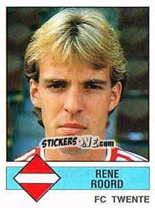 Figurina Rene Roord - Voetbal 1986-1987 - Panini