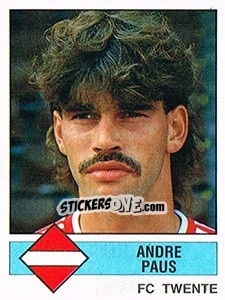 Sticker Andre Paus - Voetbal 1986-1987 - Panini