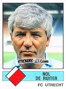 Sticker Nol de Ruiter - Voetbal 1986-1987 - Panini