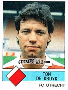 Sticker Ton de Kruyk - Voetbal 1986-1987 - Panini