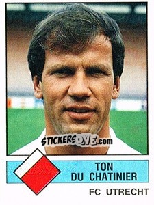 Sticker Ton Du Chatinier - Voetbal 1986-1987 - Panini