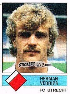 Sticker Herman Verrips - Voetbal 1986-1987 - Panini