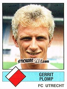 Sticker Gerrit Plomp - Voetbal 1986-1987 - Panini