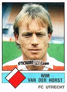 Cromo Wim van der Horst - Voetbal 1986-1987 - Panini