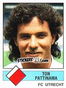 Sticker Ton Pattinama - Voetbal 1986-1987 n. 295 - Panini