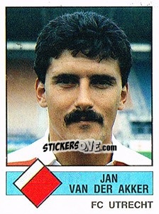 Sticker Jan van den Akker - Voetbal 1986-1987 - Panini