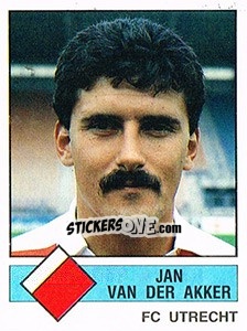Sticker Jan van den Akker - Voetbal 1986-1987 n. 296 - Panini