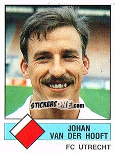 Cromo Johan van der Hooft - Voetbal 1986-1987 - Panini