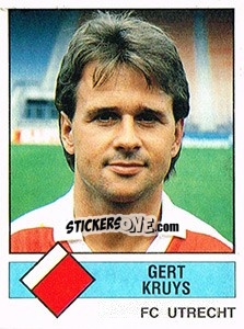 Figurina Gert Kruys - Voetbal 1986-1987 - Panini