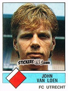 Sticker John van Loen - Voetbal 1986-1987 - Panini