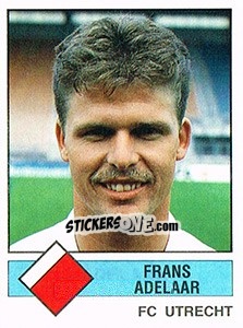 Sticker Frans Adelaar - Voetbal 1986-1987 - Panini
