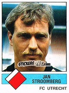Sticker Jan Stroomberg - Voetbal 1986-1987 - Panini