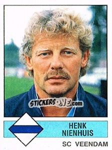 Sticker Henk Nienhuis - Voetbal 1986-1987 - Panini