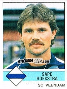 Sticker Sape Hoekstra - Voetbal 1986-1987 - Panini